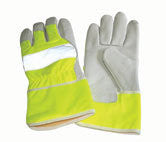 Lined Hi Viz Gloves