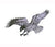 Large Chromed Eagle Decor