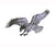 Small Chromed Eagle Decor