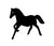 Chrome Cut Out Horse